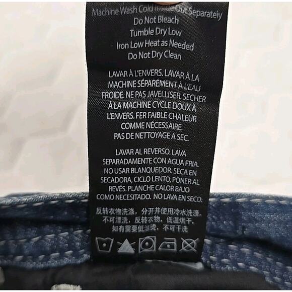 Affliction Mens Cooper Jeans Sz 34 Distressed Embroidered Flap Pocket Boot - Picture 14 of 15